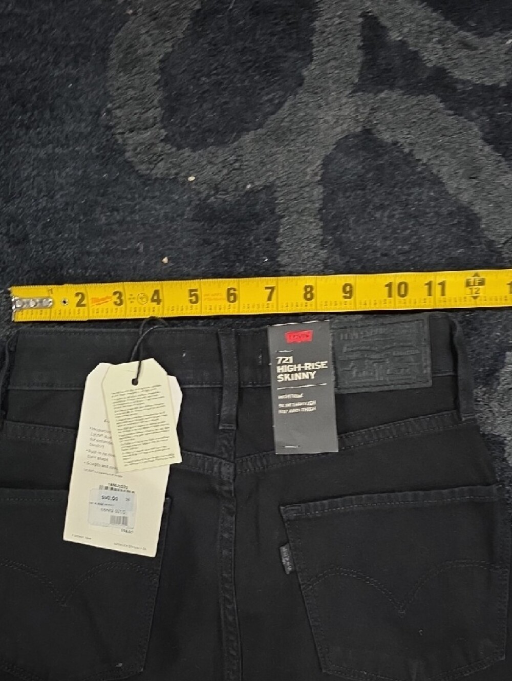 Levi's Black Skinny Jeans - 721 High-Rise - Picture 4 of 6